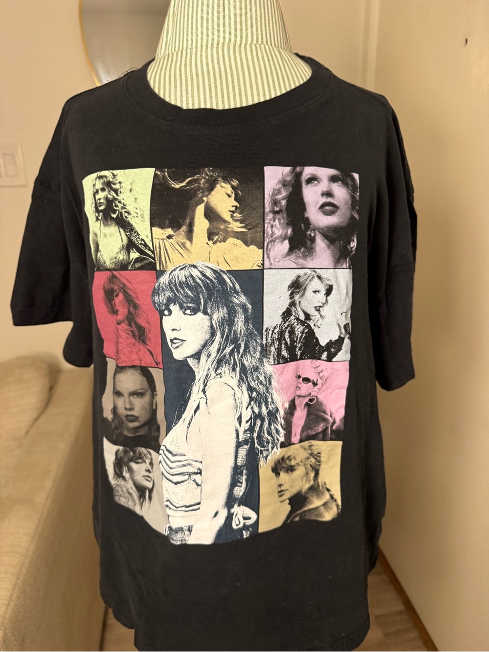 Taylor Swift The Eras Tour Black Graphic Tour T-Shirt